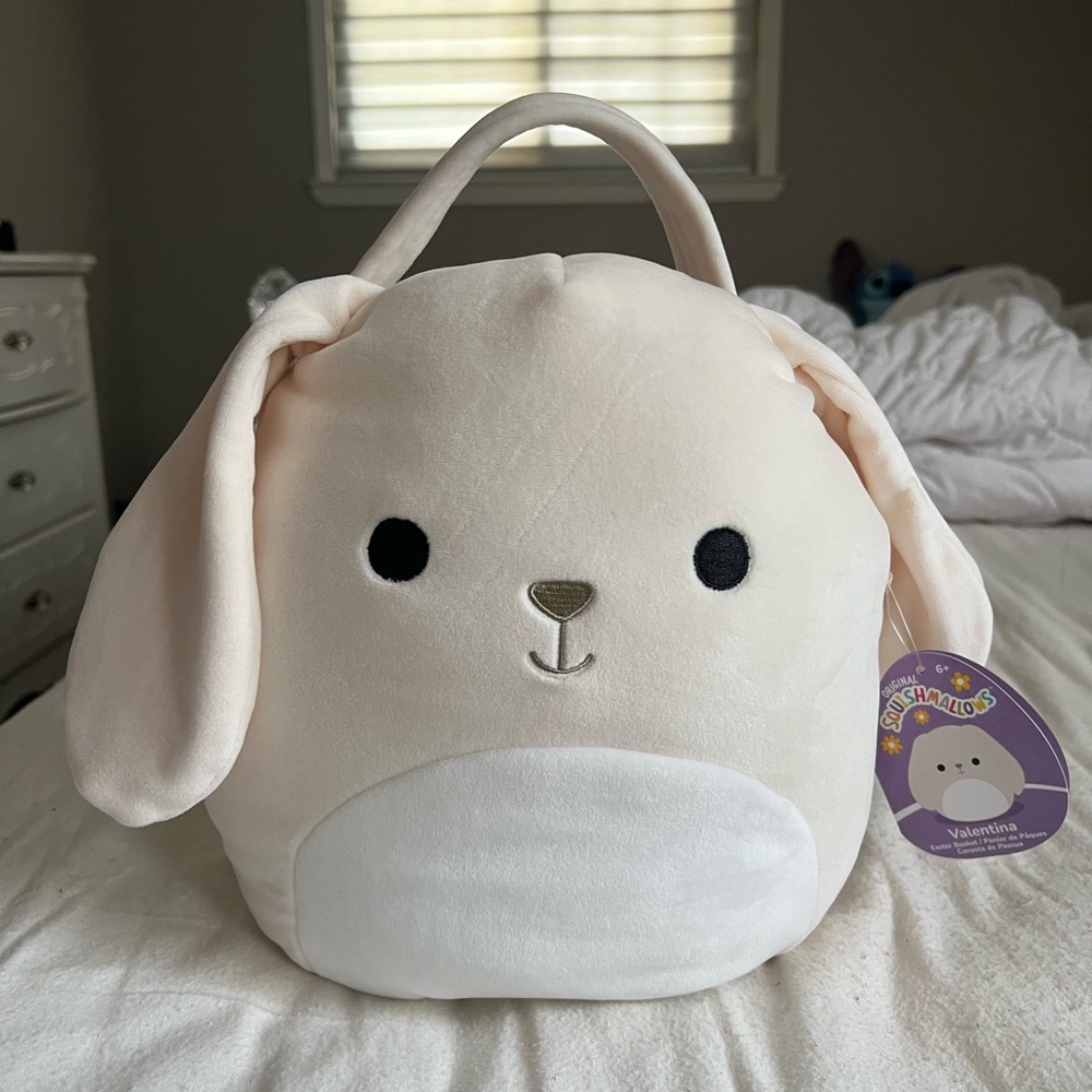 Cute Plush Bunny  Basket